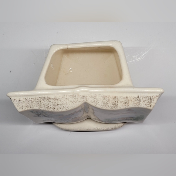 Vintage 1950s Royal Windsor Ceramic Planter Books of Remembrance Happy Birthday - Picture 5 of 9